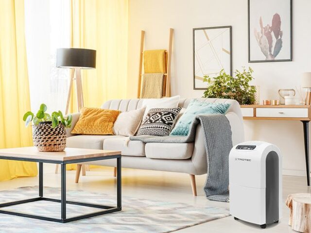 Trotec TTK 100 E Luftentfeuchter im Wohnzimmer